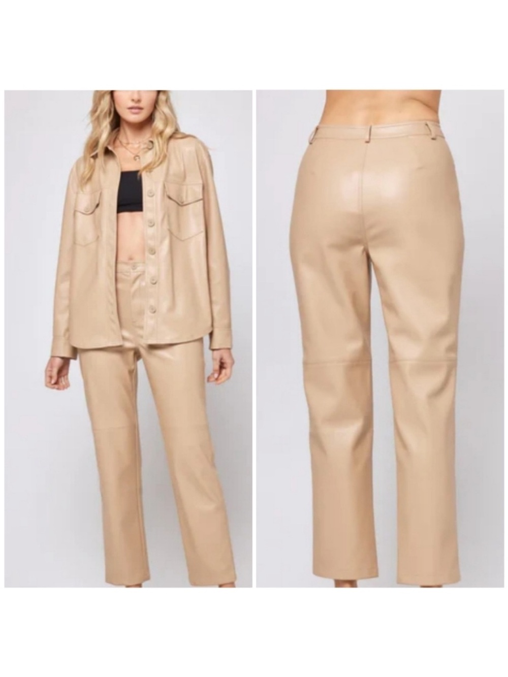 L Space Quincey Faux Leather Pants